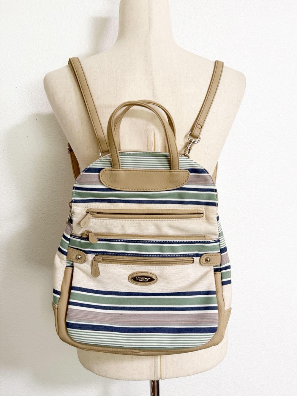MultiSac Coastal Striped Convertible Backpack